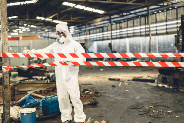 Professional Biohazard Cleanup technician working in Dublin, VA